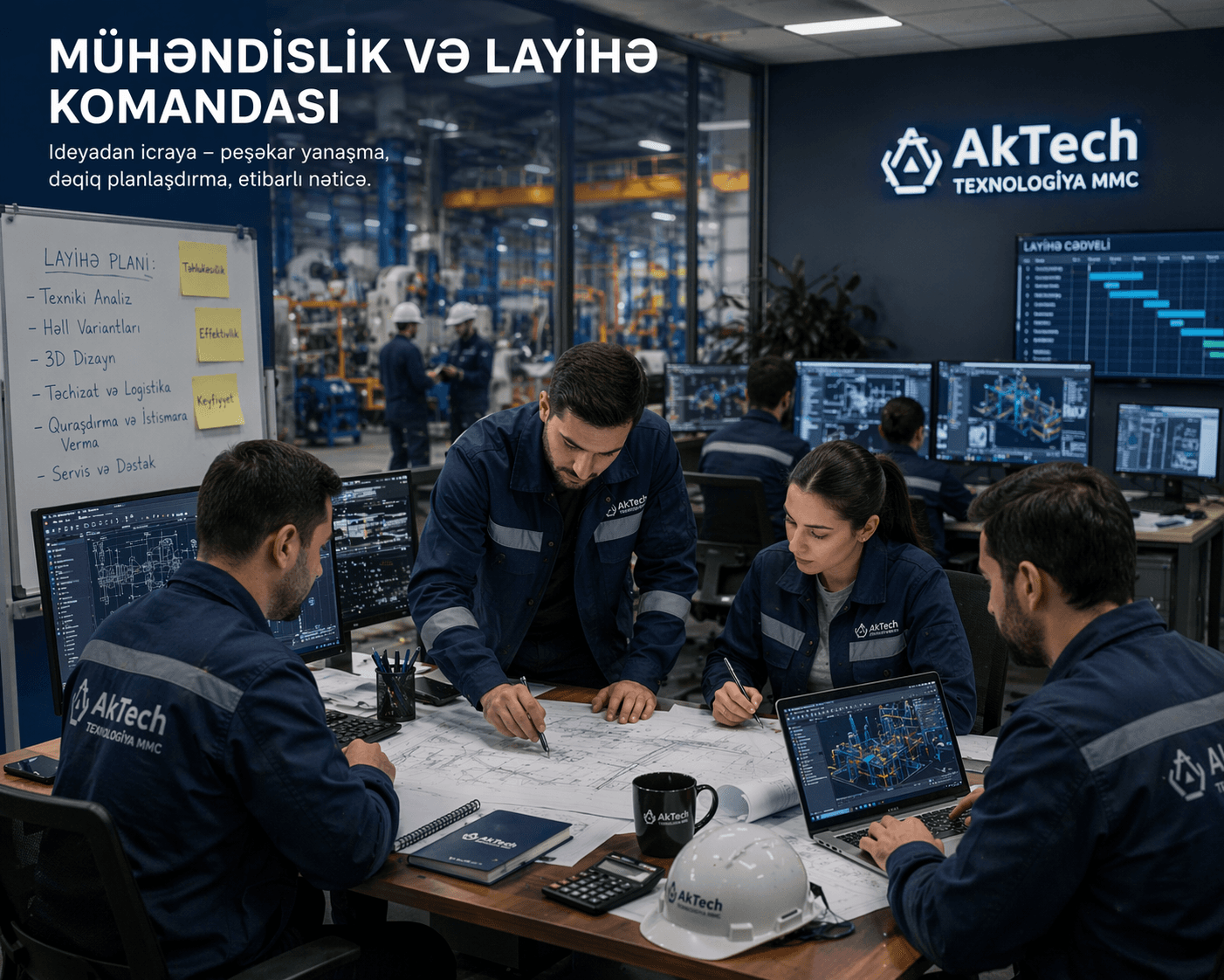 AkTech mühəndis və layihə komandası